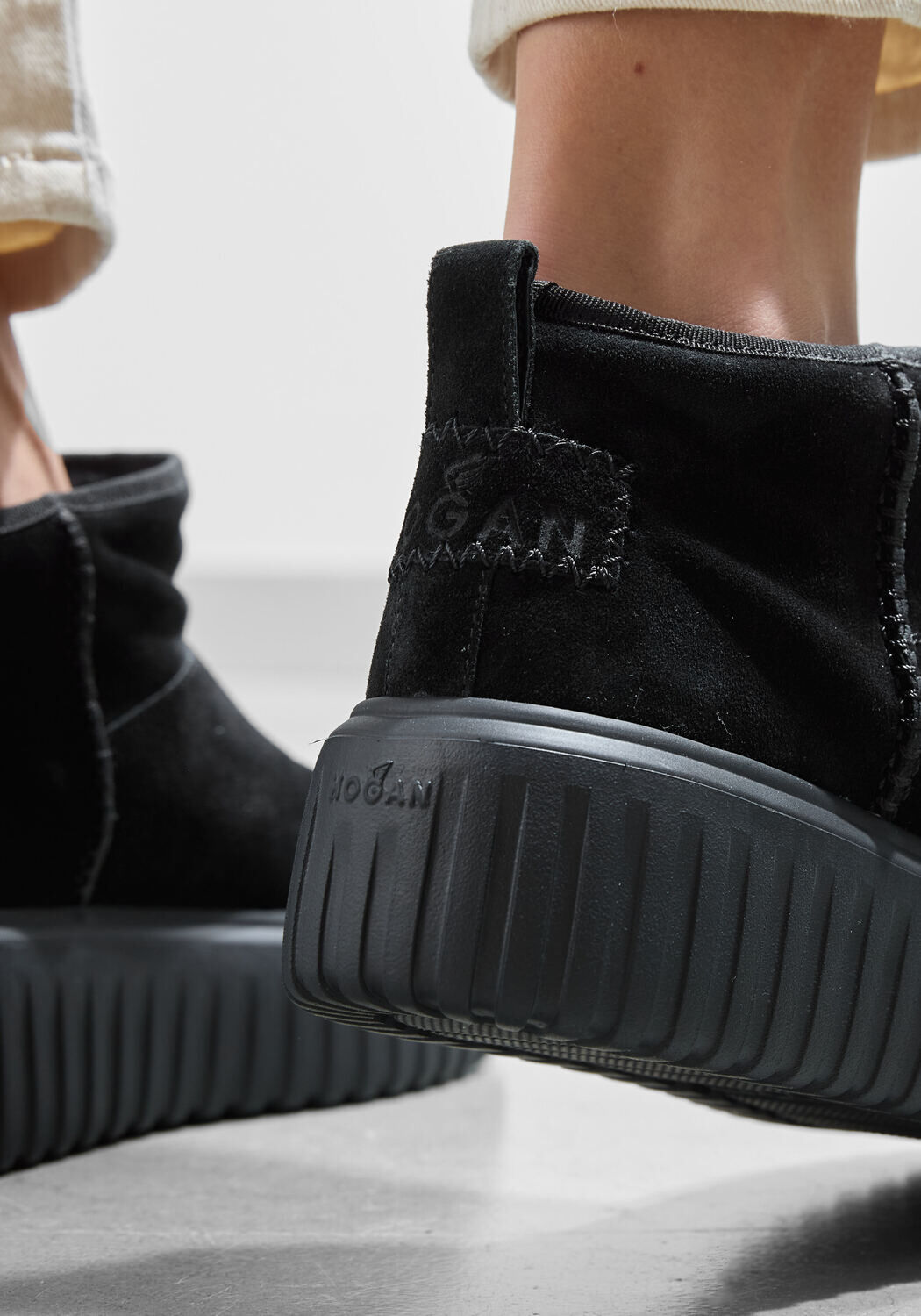 Zwarte HOGAN Enkellaarsjes SUE BOOTY GZ - large