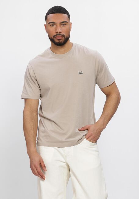 Grijze CP COMPANY T-shirt 30/1 JERSEY SHORT SLEEVE LOGO PATCH T-SHIRT - large