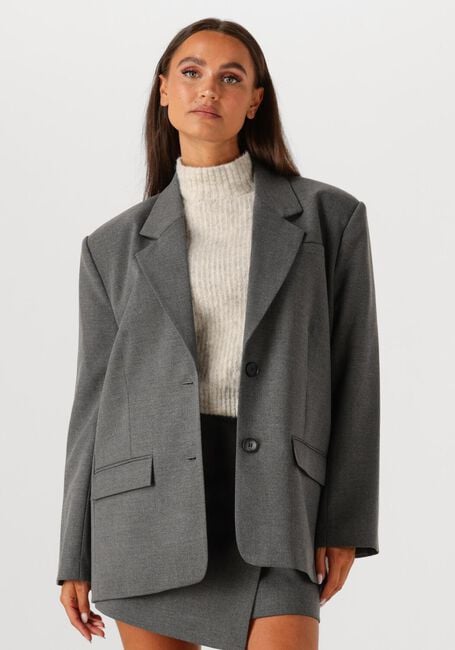 Donkergrijze GESTUZ Blazer GZPAULA MELANGE OZ BLAZER - large
