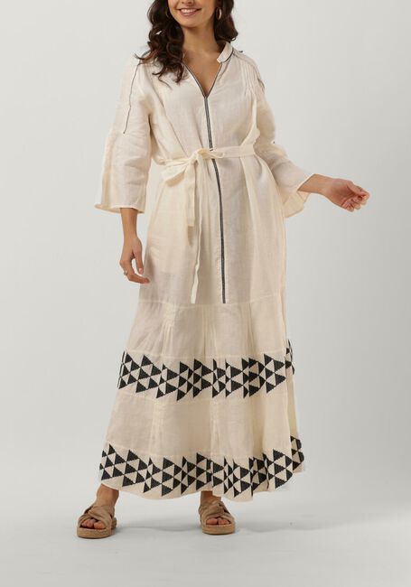 Ecru GREEK ARCHAIC KORI Maxi jurk 230243 - large