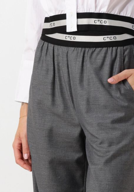 Grijze CO'COUTURE Pantalon COCO TAILOR PLEAT LOGO LONG PANTS - large