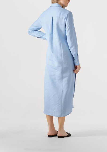 Lichtblauwe RESORT FINEST Midi jurk SHIRT DRESS - large
