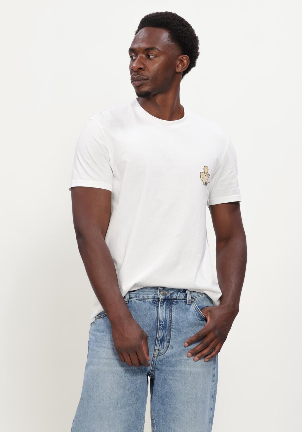 Witte ISABEL MARANT T-shirt HONORE - large