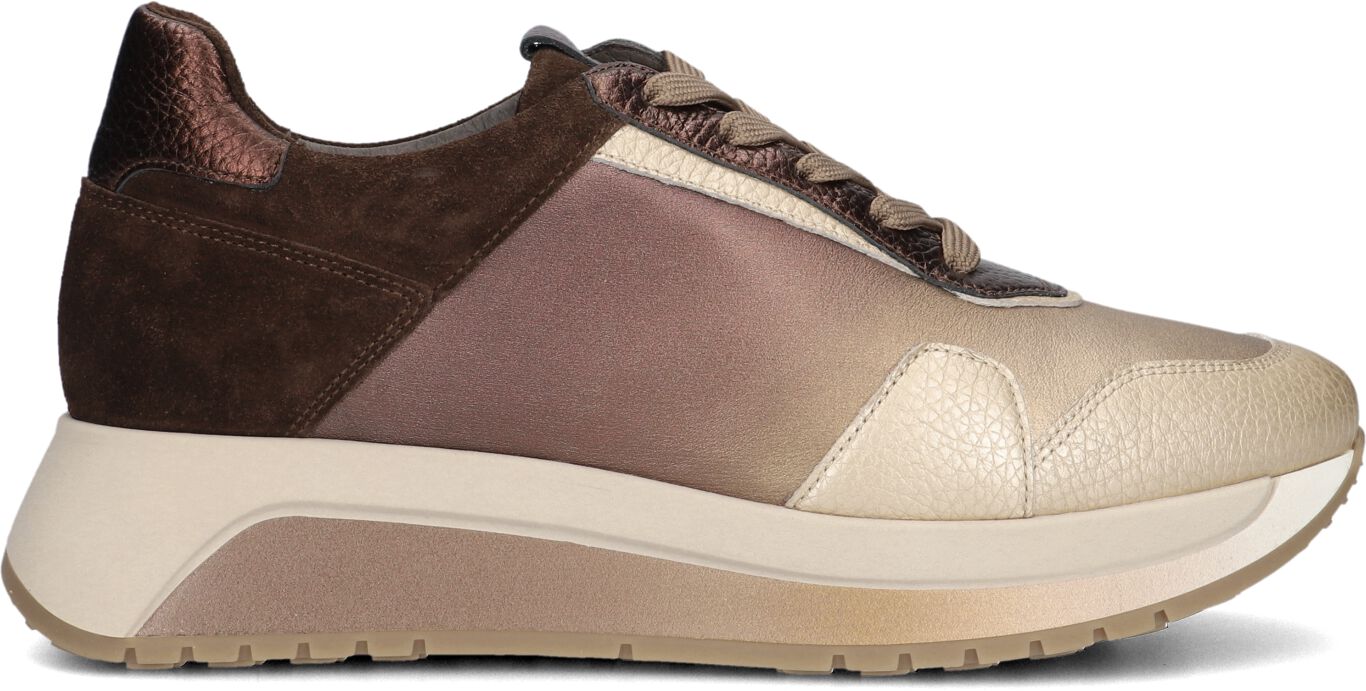 Softwaves Lage Sneakers Dames 8.94.01, Maat: 36, Materiaal: Suède, Kleur: Bruin