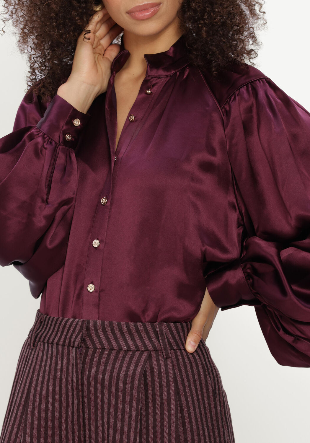 Bordeaux AMAYA AMSTERDAM Blouses AUORA BLOUSE - large