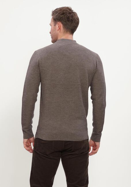 Taupe GENTILUOMO Trui TURTLE LS - large