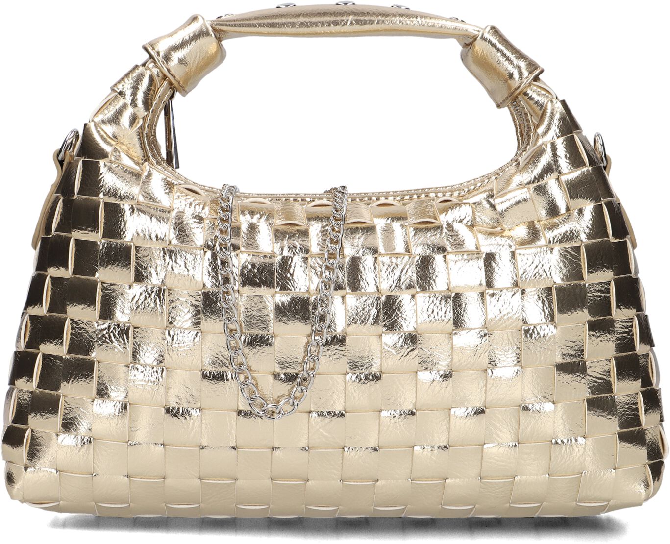 Núnoo Schoudertas
Dames Dandy Braided Recycled Cool, Materiaal: Leer, Kleur: Goudkleurig afbeelding 1