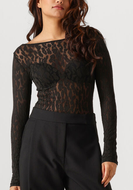 Zwarte WOLFORD Top LEO STRING BODY - large