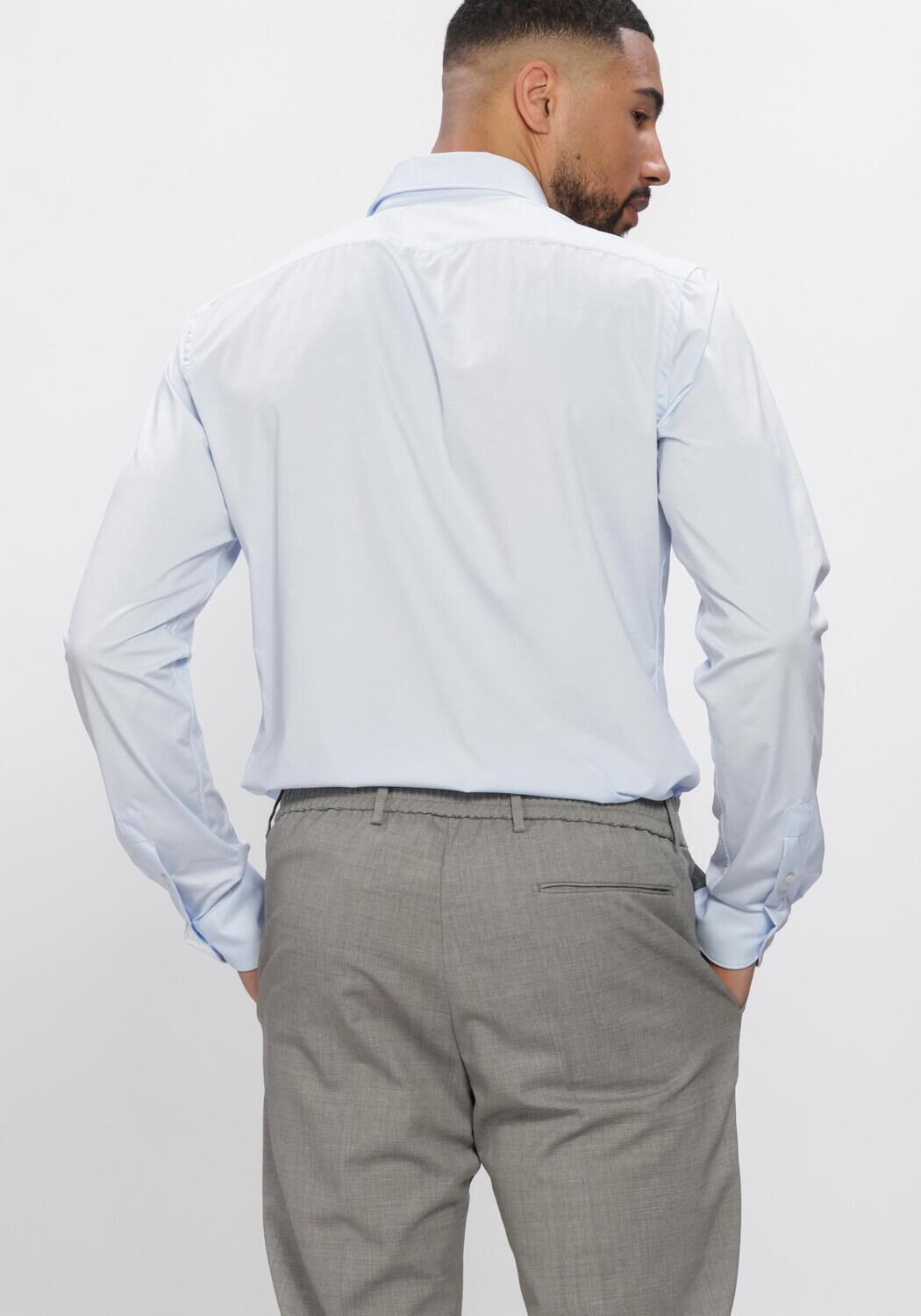 Lichtblauwe XACUS Klassiek overhemd 21615 ACT558ML VAR070 - large