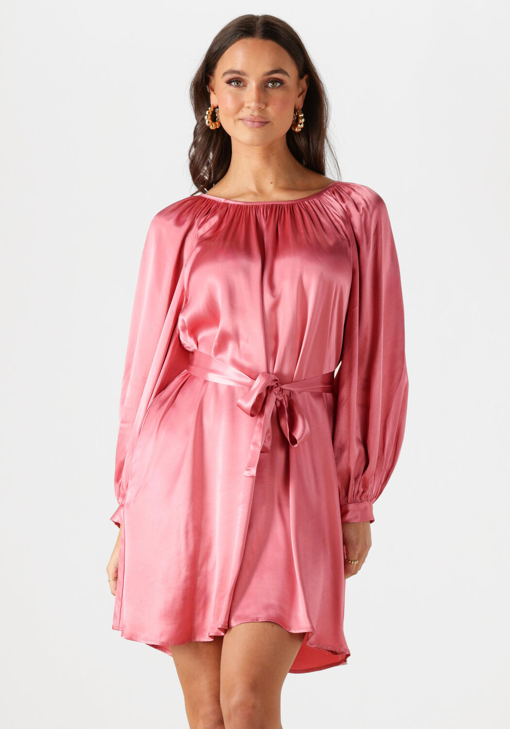 Greek Archaic Kori Mini Jurk Dames 130802, Maat: M, Kleur: Roze afbeelding 1