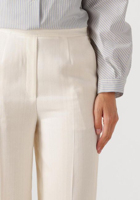 Creme FORTE FORTE Pantalon VISCOLE WOOL SLUBBED HIGH WAIST PANTS - large
