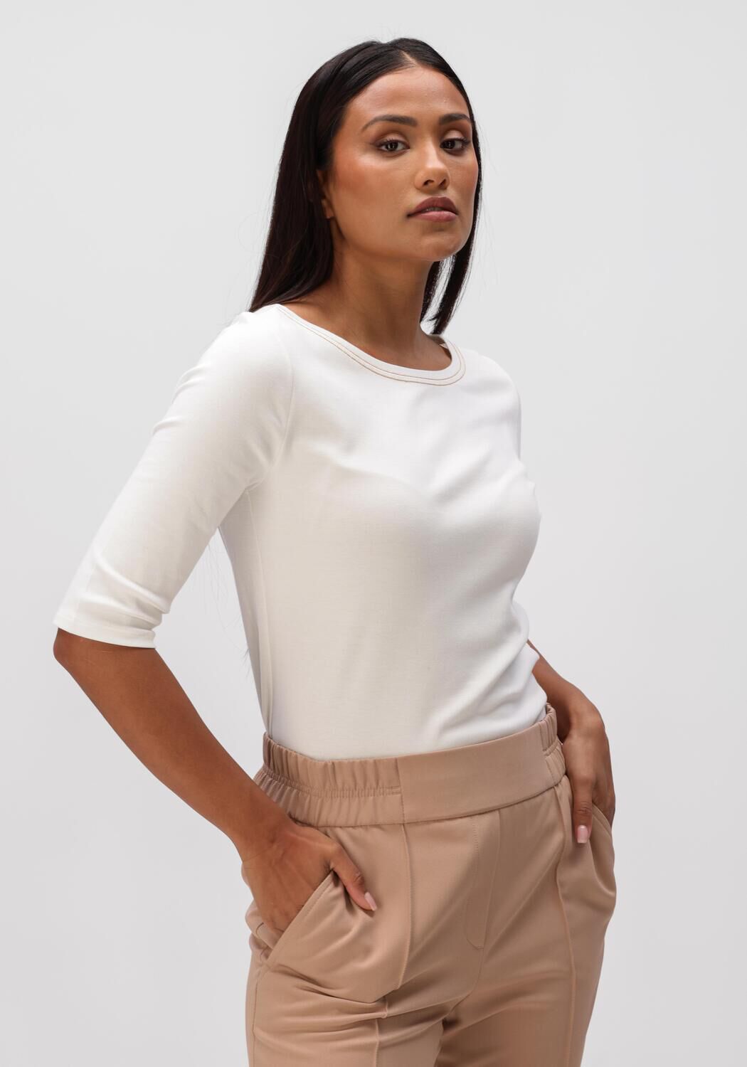 Gebroken wit MARC CAIN COLLECTION Top AC 48.16 J15 - large