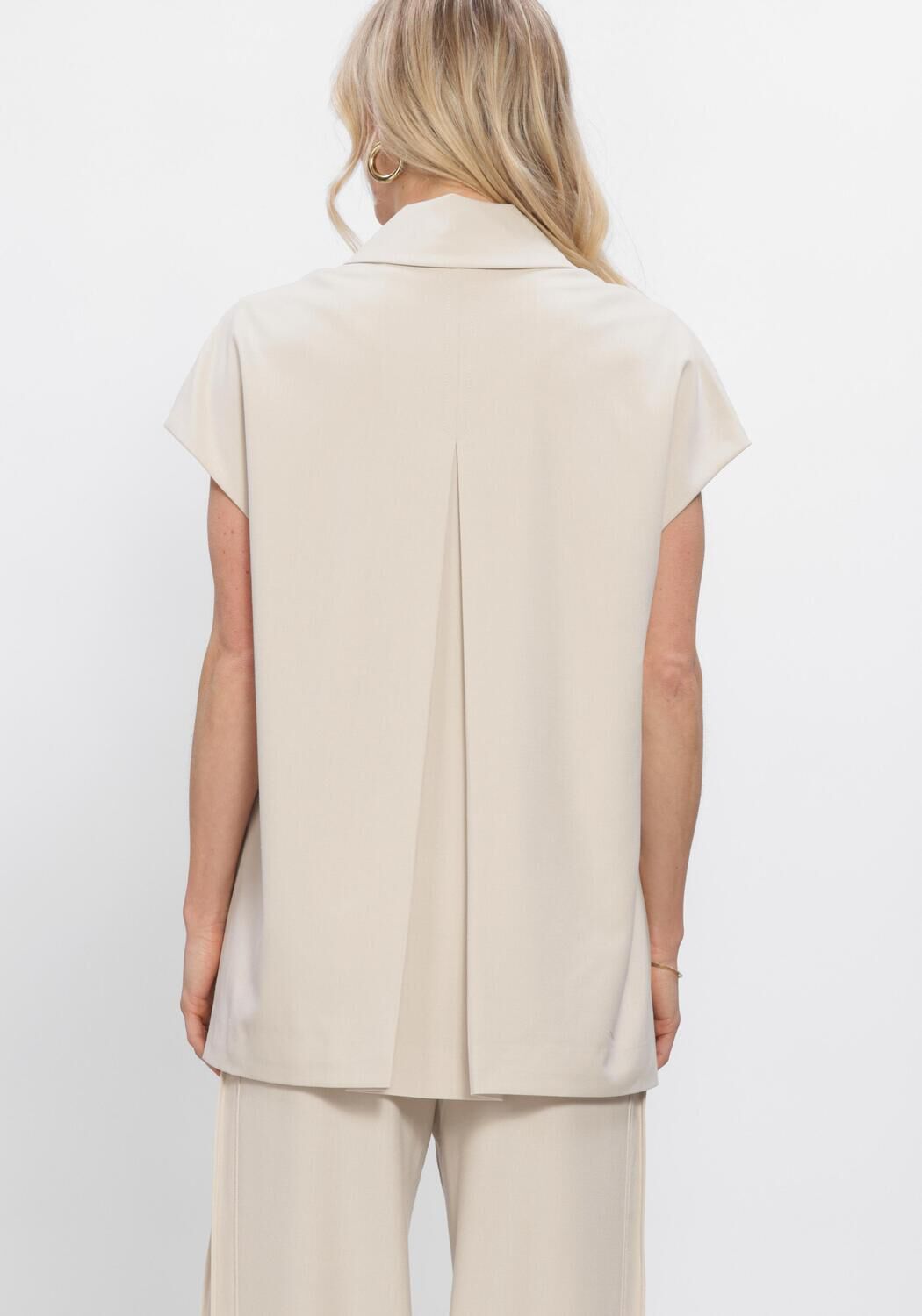 Ecru SECOND FEMALE Truien/vesten BLANCA WAISTCOAT - large