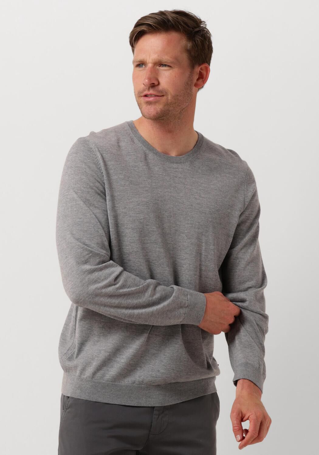 Boss Black Trui Heren Leno, Maat: 3XL, Kleur: Grijs
