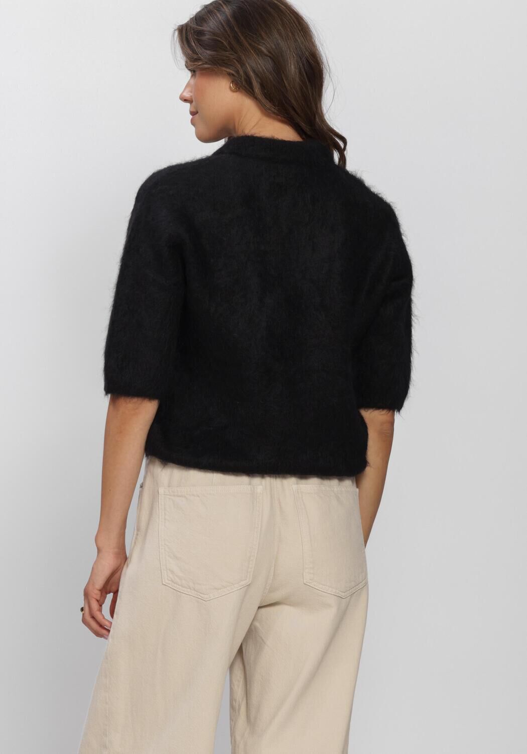 Zwarte KNIT-TED Tops & T-shirts SHERMAN TOP - large