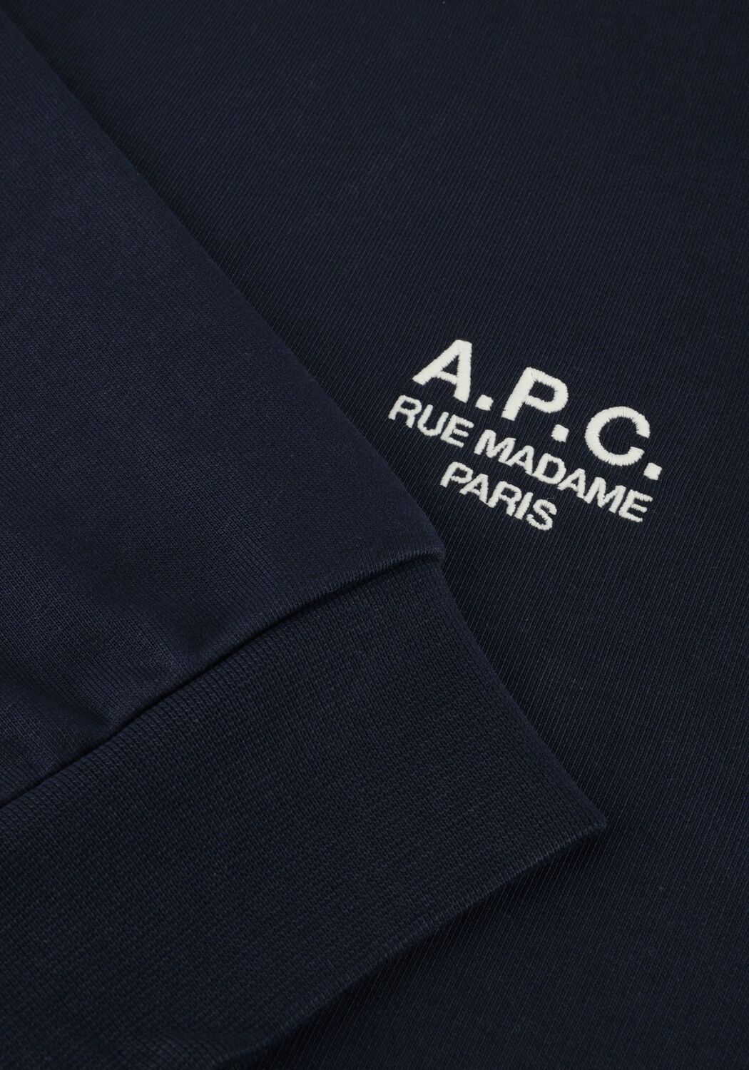 Donkerblauwe APC Trui SWEAT STANDARD RUE MADAME GOTS - large