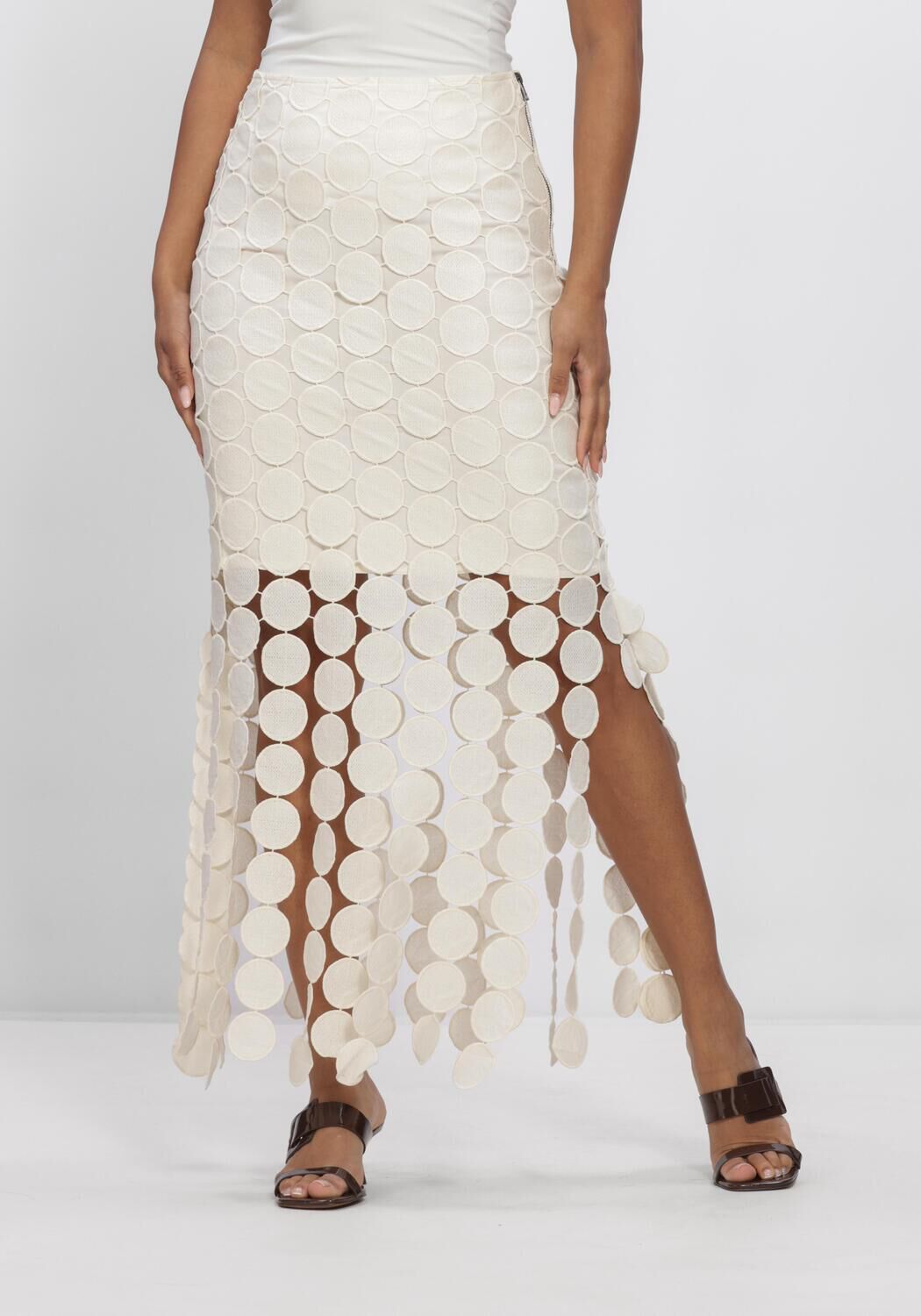 Ecru COPENHAGEN MUSE Maxirok CMTHEA-SKIRT - large
