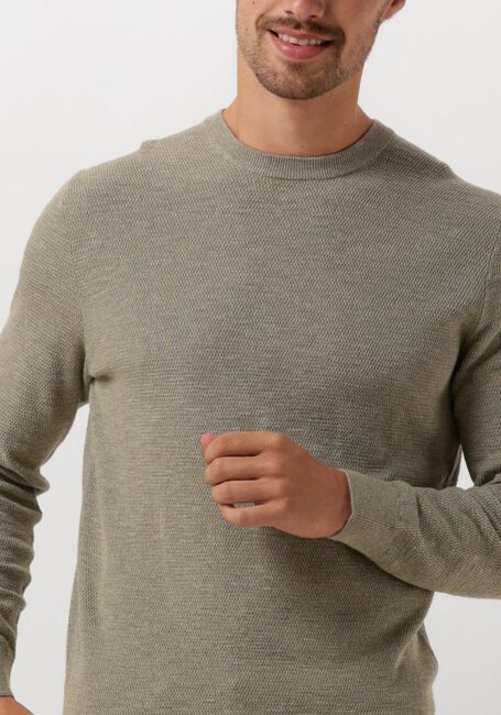 Groene PROFUOMO Trui PULLOVER CREW NECK - large