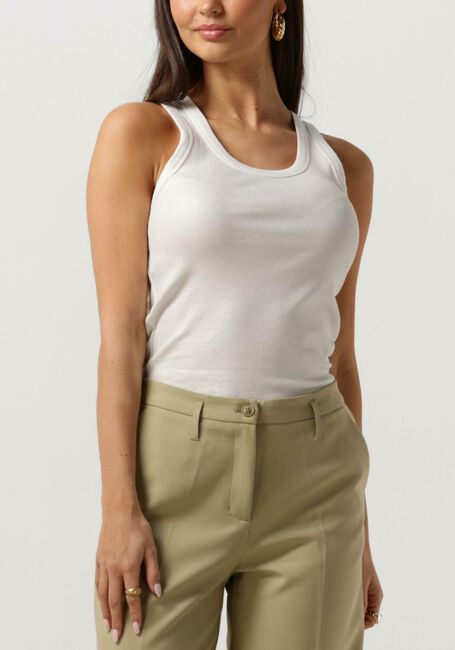 Gebroken wit SUMMUM Top RIB TANKTOP COTTON RIB - large