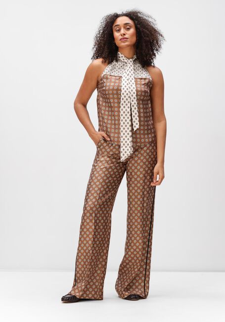 Bruine DOROTHEE SCHUMACHER Wijde broek GRAPHIC DREAMS PANTS - large