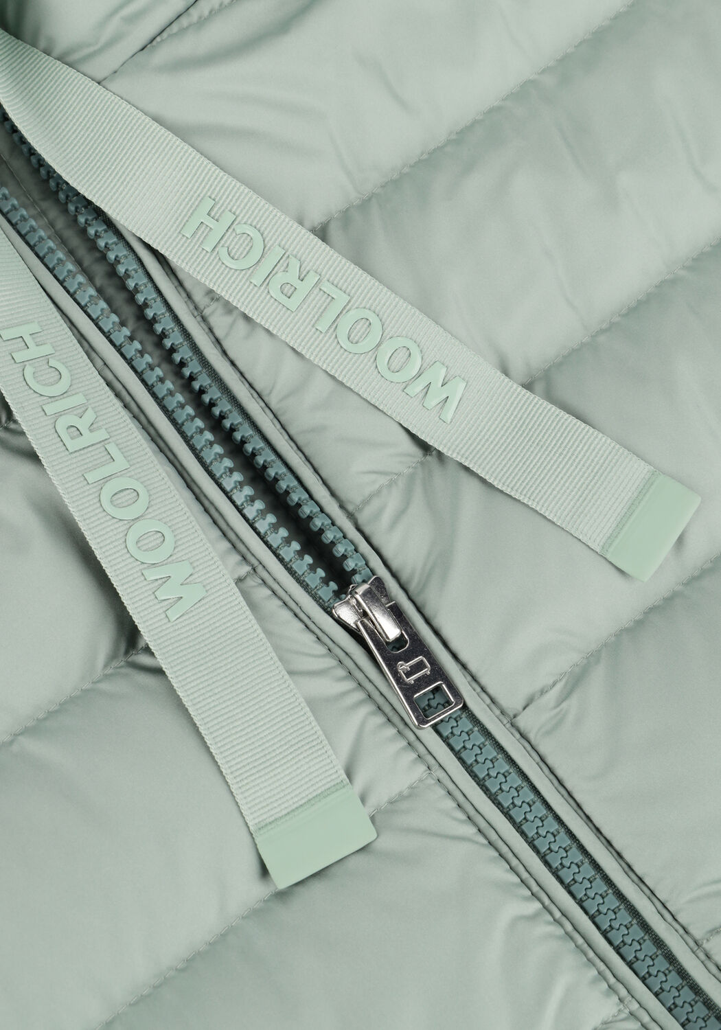 Groene WOOLRICH Leren jas QUILTED HOODED JACKET - large