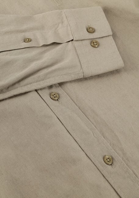 Groene LES DEUX Casual overhemd KONRAD COTTON LINEN SHIRT - large