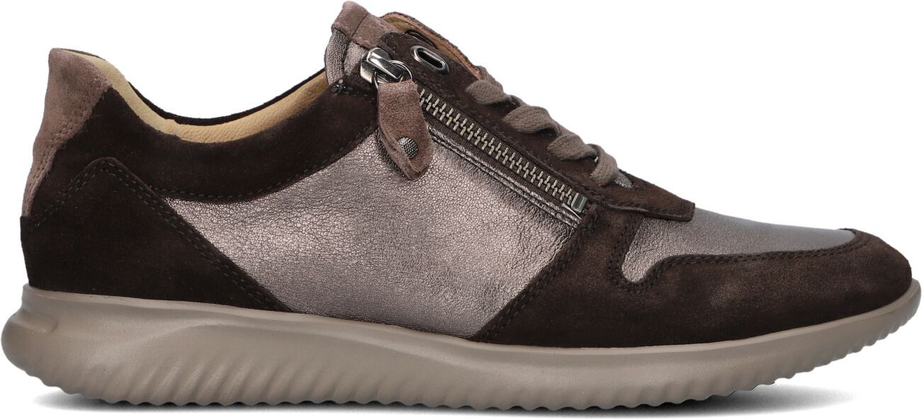 Hartjes Lage Sneakers Dames 162.1128, Maat: 37, Materiaal: Suède, Kleur: Taupe