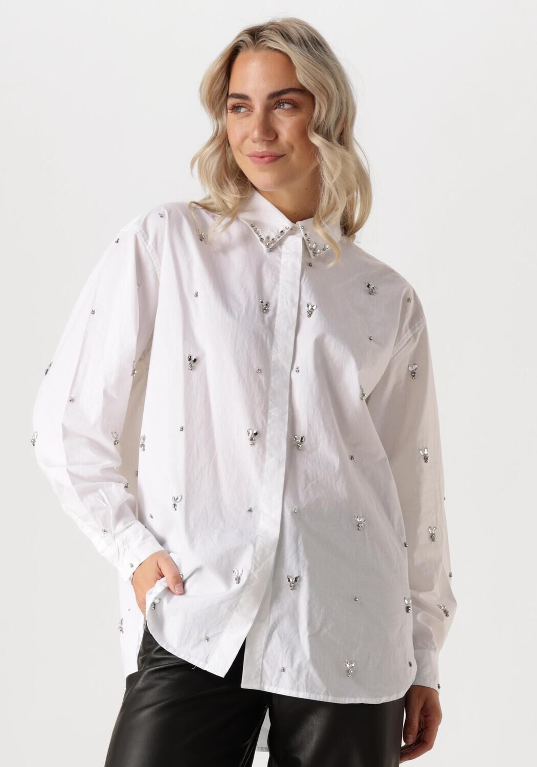 Copenhagen Muse Blouse Dames Cmvatan-shirt, Maat: L, Kleur: Wit