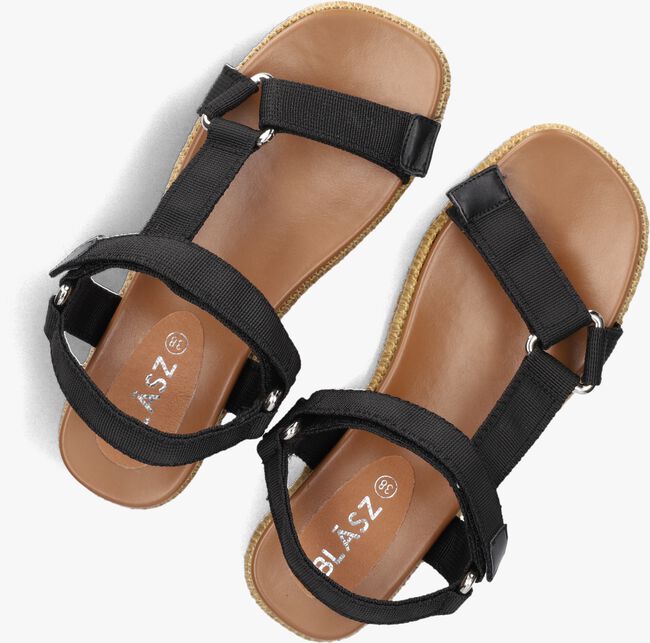 Zwarte BLASZ Platte sandalen CLS14351 Zwarte BLASZ Platte sandalen CLS14351 - large