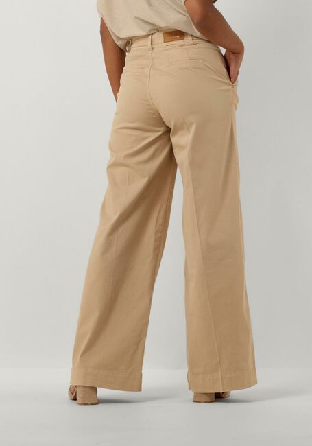 Bruine SUMMUM Wijde broek PALAZZO PANTS BUTTER TENCEL TWILL - large