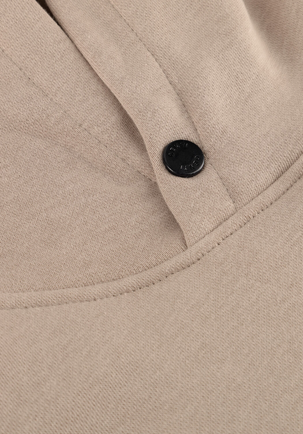 Beige GENTI Trui BASIC LOGO HOODIE - large