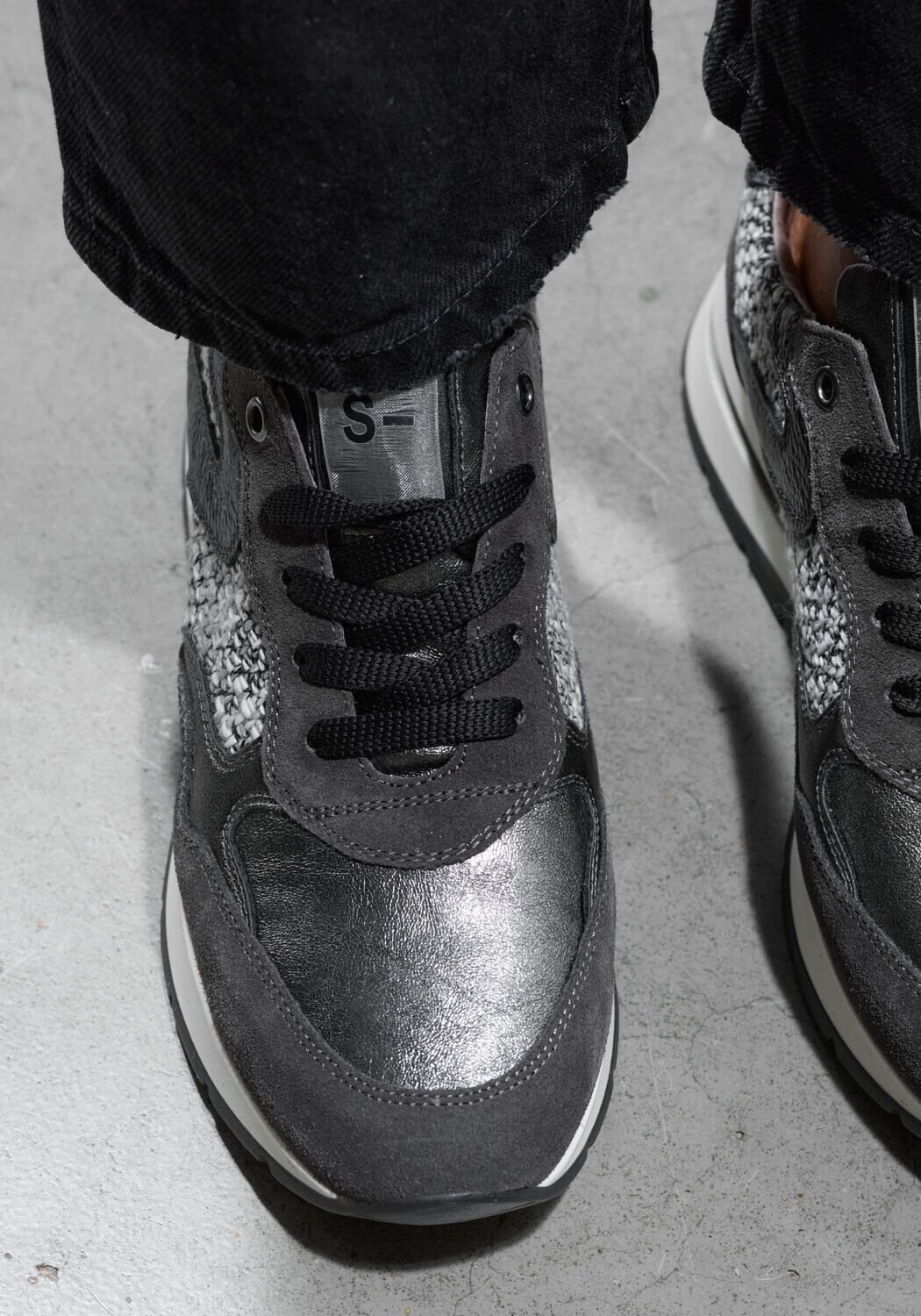 Grijze DL SPORT Lage sneakers 6334 - large