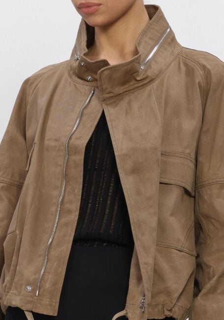 Beige ALTER EGO Leren jas ELLA - large