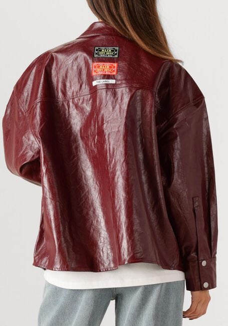 Bordeaux ALIX THE LABEL Blouses FAUX LEATHER BLOUSE - large