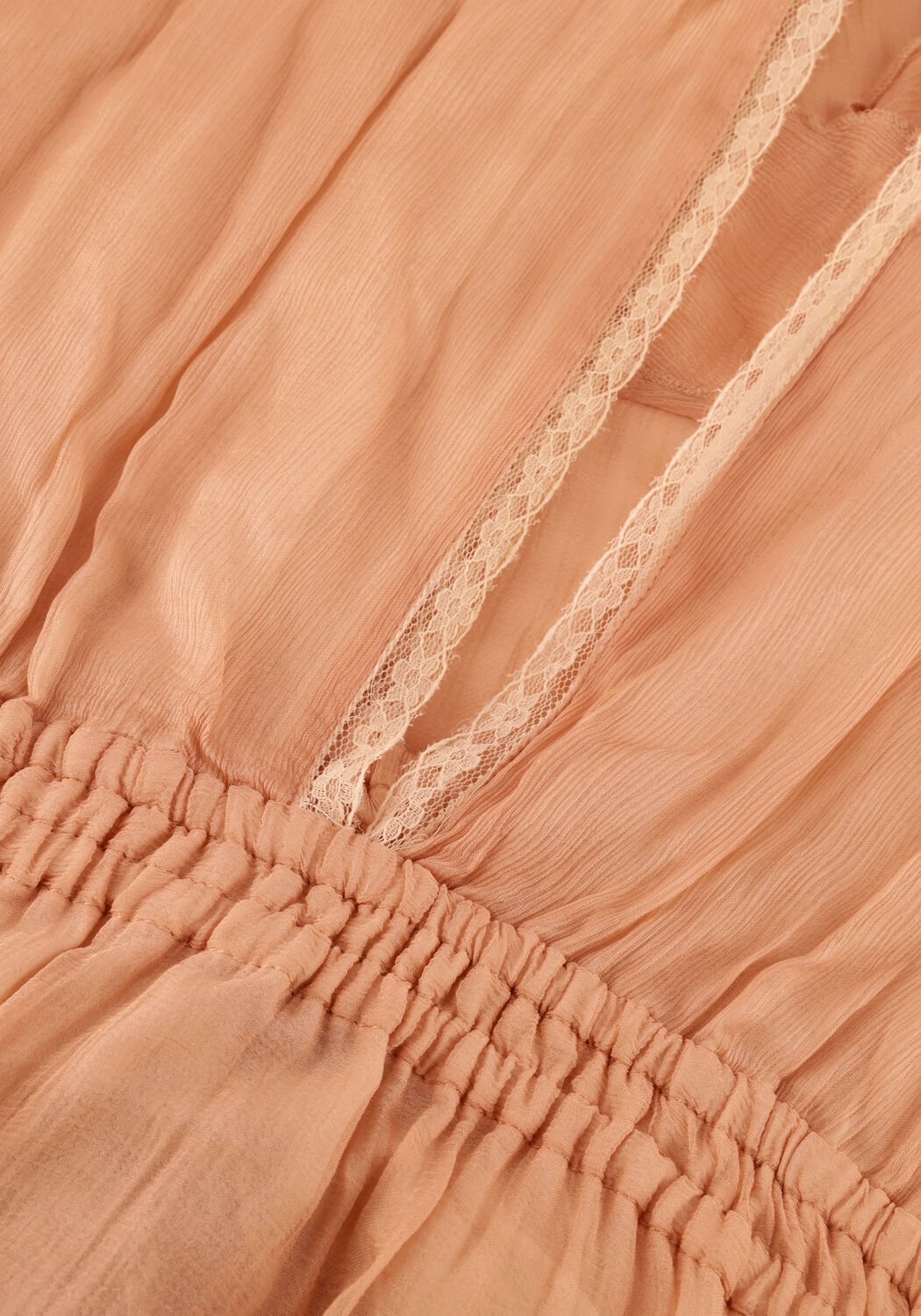 Perzik MES DEMOISELLES Maxi jurk CHARLOTTE - large