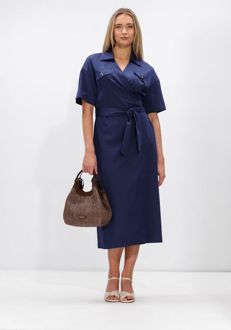 Donkerblauwe CAROLINE BISS Maxi jurk 1112 - large