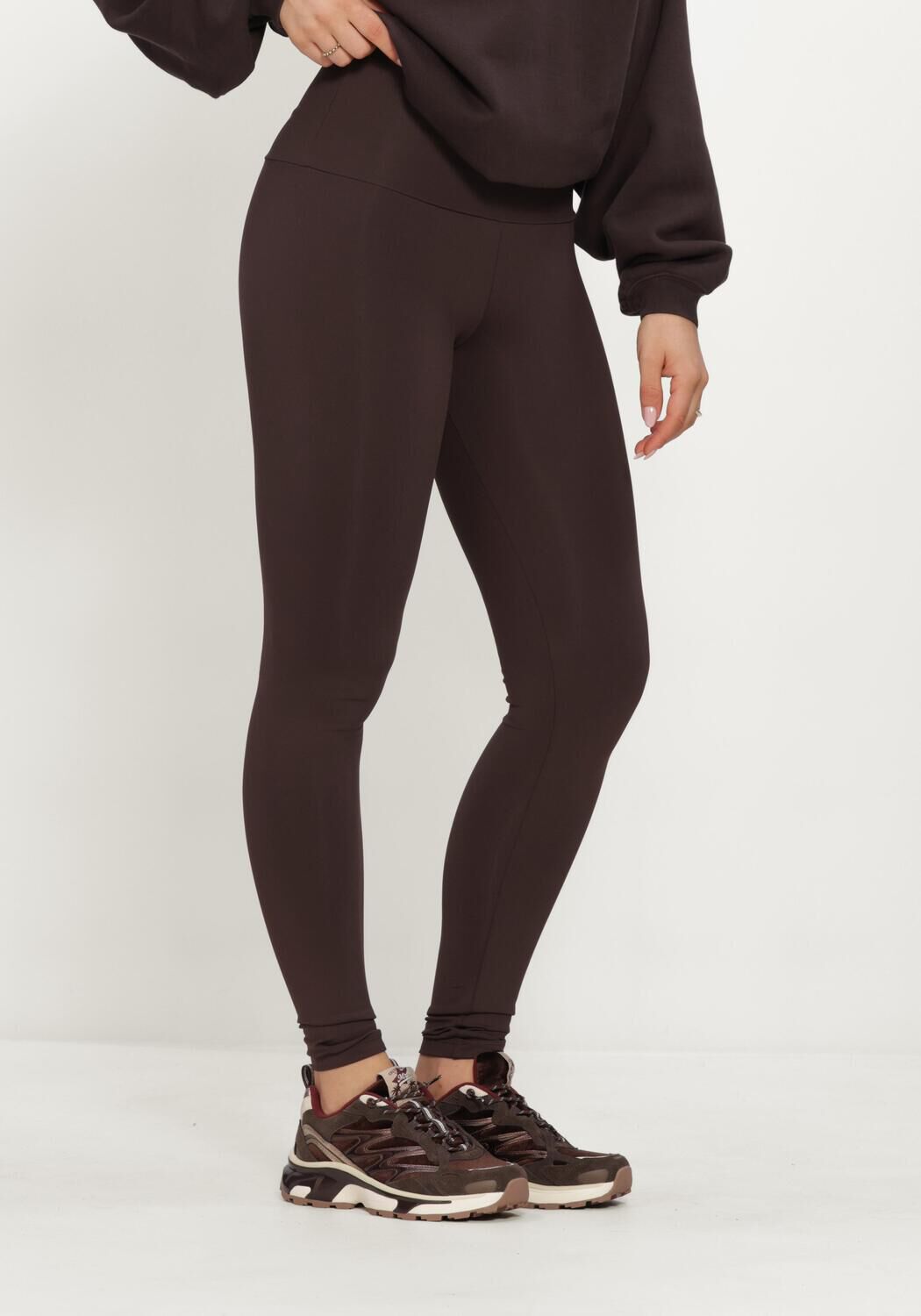 Bruine DEBLON SPORTS Sportleggings CLASSIC LEGGINGS HIGH WAISTBAND - large