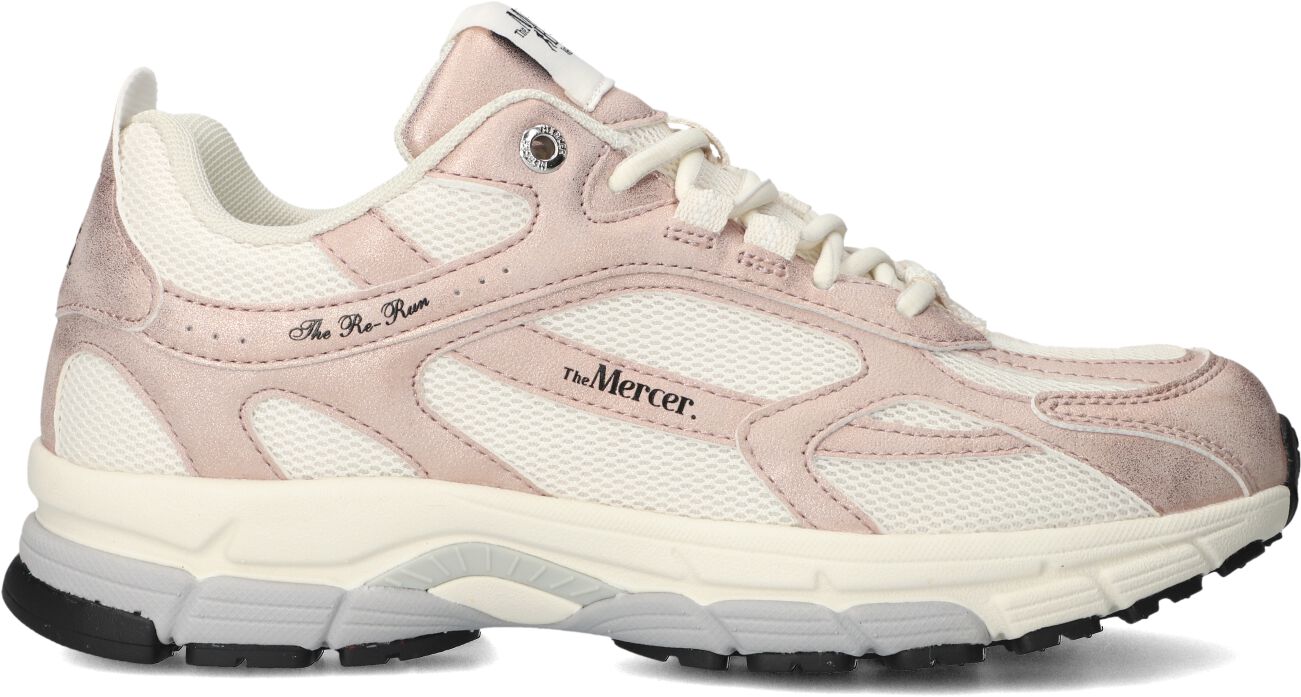 Mercer Amsterdam Lage Sneakers Dames The Re-run Metallic, Maat: 40, Materiaal: Textiel, Kleur: Roze afbeelding 1