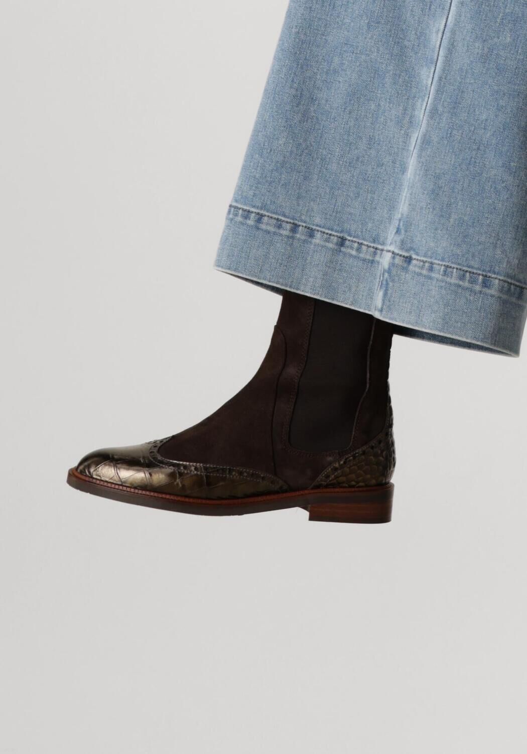 Bruine PERTINI Enkellaarsjes 32068 - large