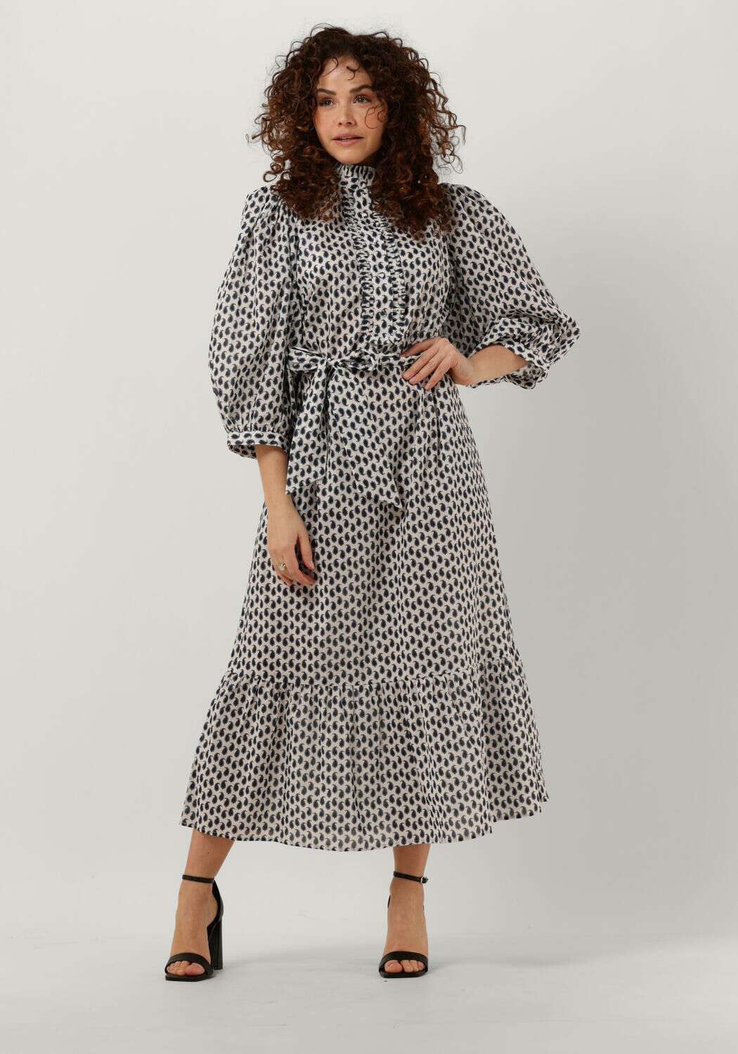 Dea Kudibal Midi Jurk Dames My Ns (co), Maat: L, Kleur: Grijs afbeelding 1