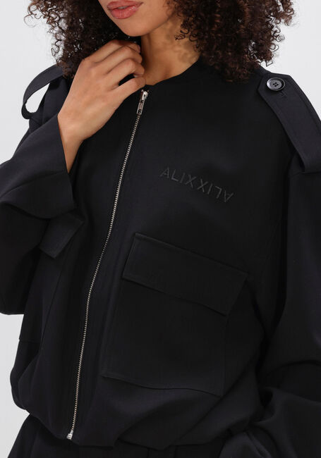 Zwarte ALIX THE LABEL Parka's LADIES WOVEN BALLOON JACKET - large