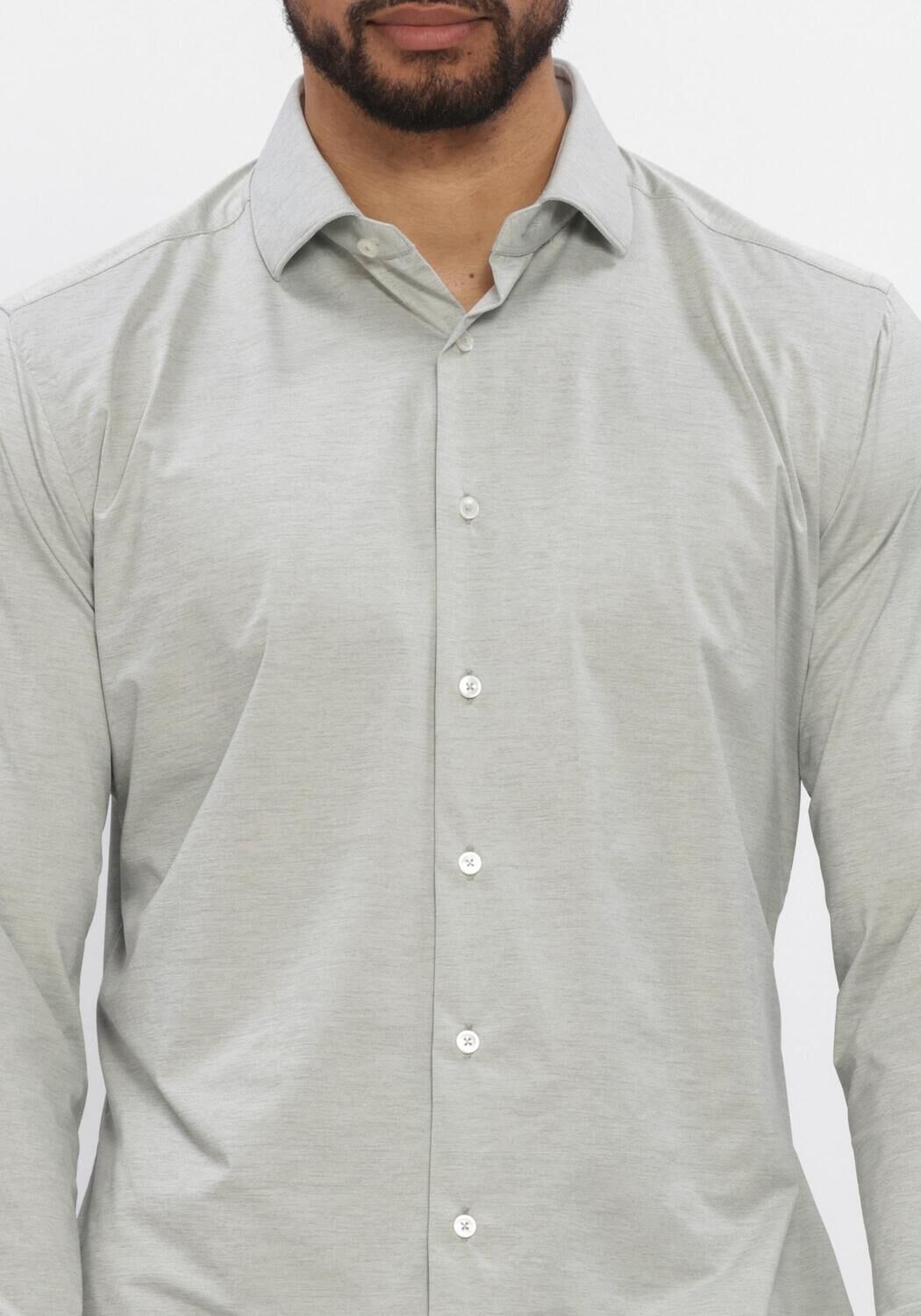 Groene XACUS Klassiek overhemd 21615 ACT558ML VAR070 - large