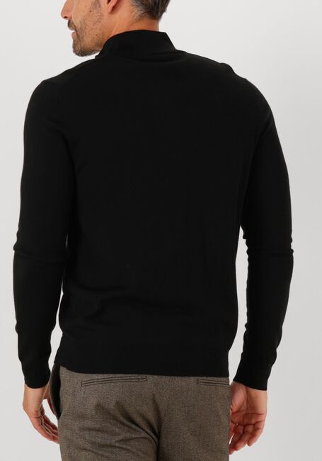 Zwarte PROFUOMO Trui PULLOVER HALF ZIP MERINO - large