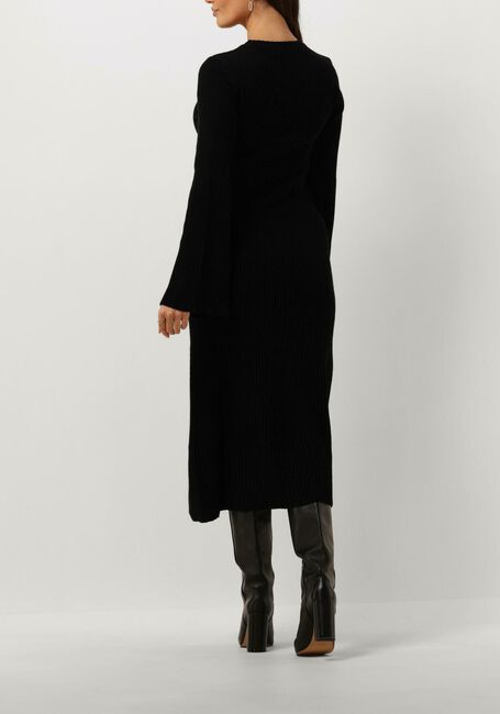 Zwarte GESTUZ Midi jurk ANTALIGZ WOOL DRESS - large