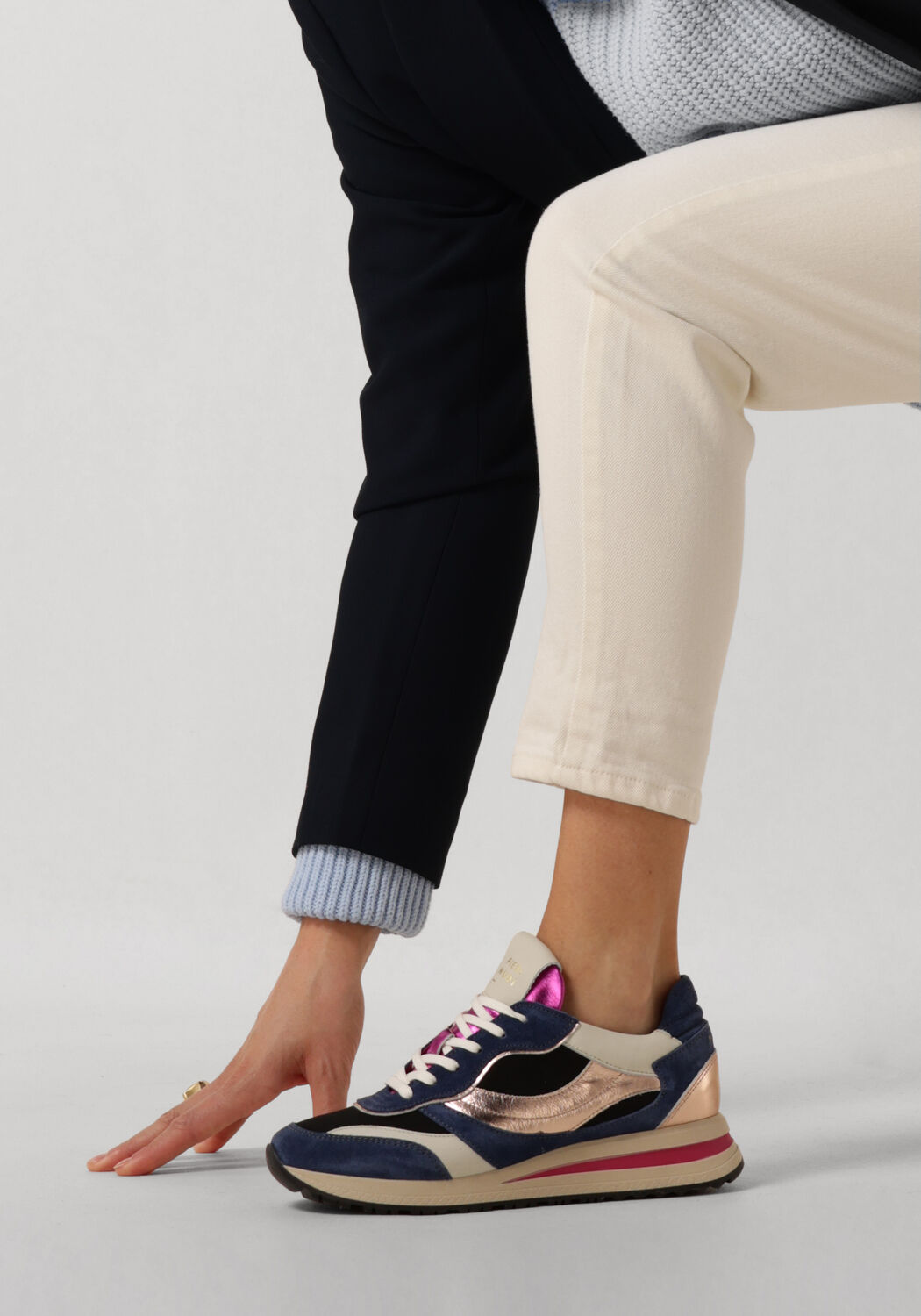 Blauwe PIEDI NUDI Lage sneakers GAVI - large