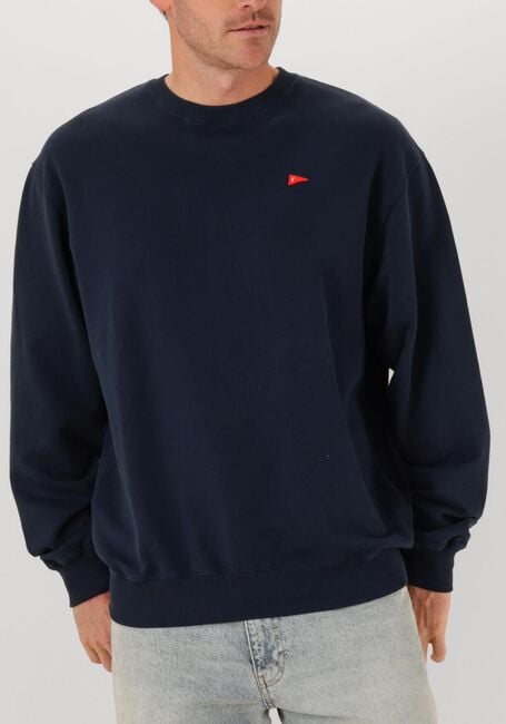Donkerblauwe FORÉT Sweater FLAG SWEATSHIRT - large