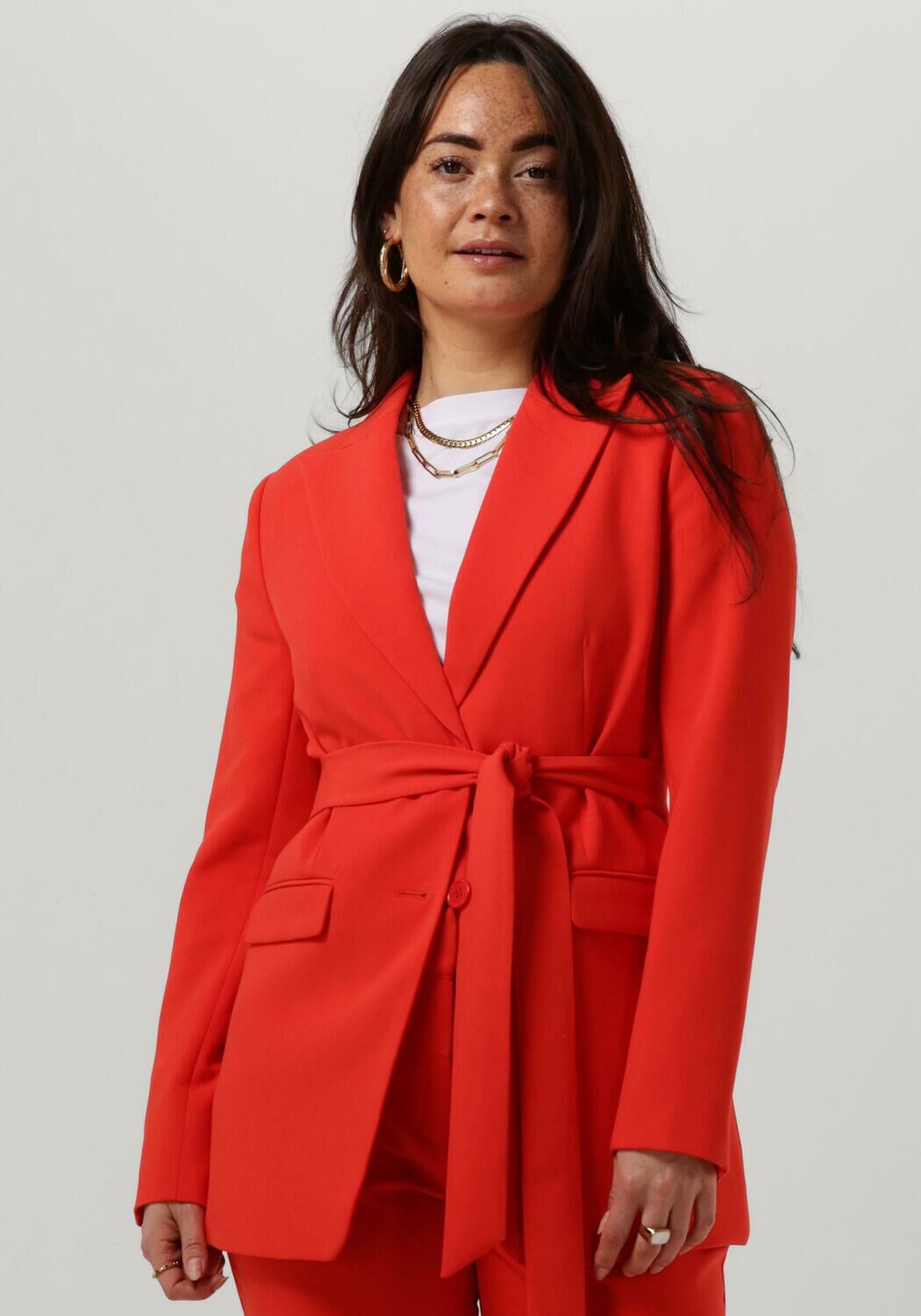 AAIKO Blazer Dames Amilla Vis 345, Maat: L, Kleur: Rood