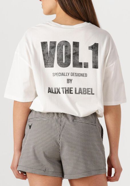Witte ALIX THE LABEL T-shirt LADIES KNITTED POLAROID TSHIRT - large