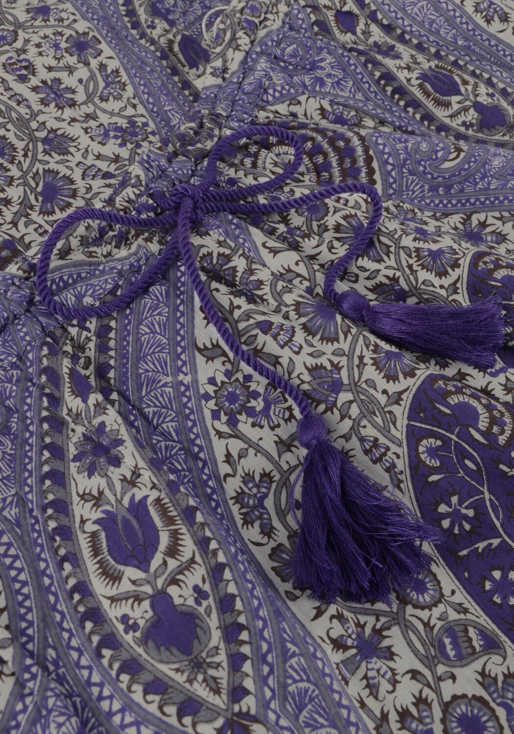 Blauwe ANTIK BATIK Maxirok TAJAR SKIRT - large