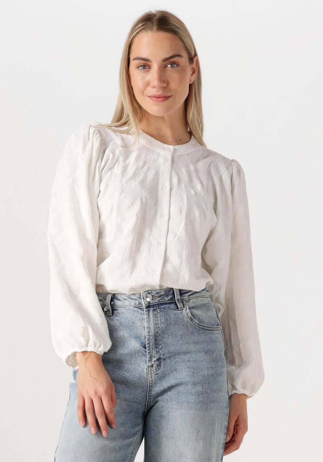 Aimee the Label Blouse Dames Cecile2, Maat: L, Kleur: Wit